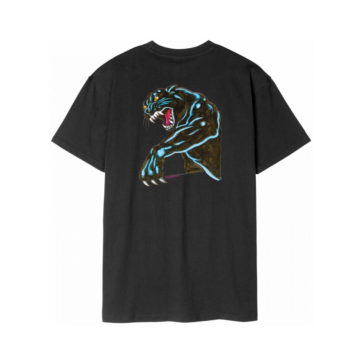Santa Cruz  Natas sketch panther t-shirt  Černá