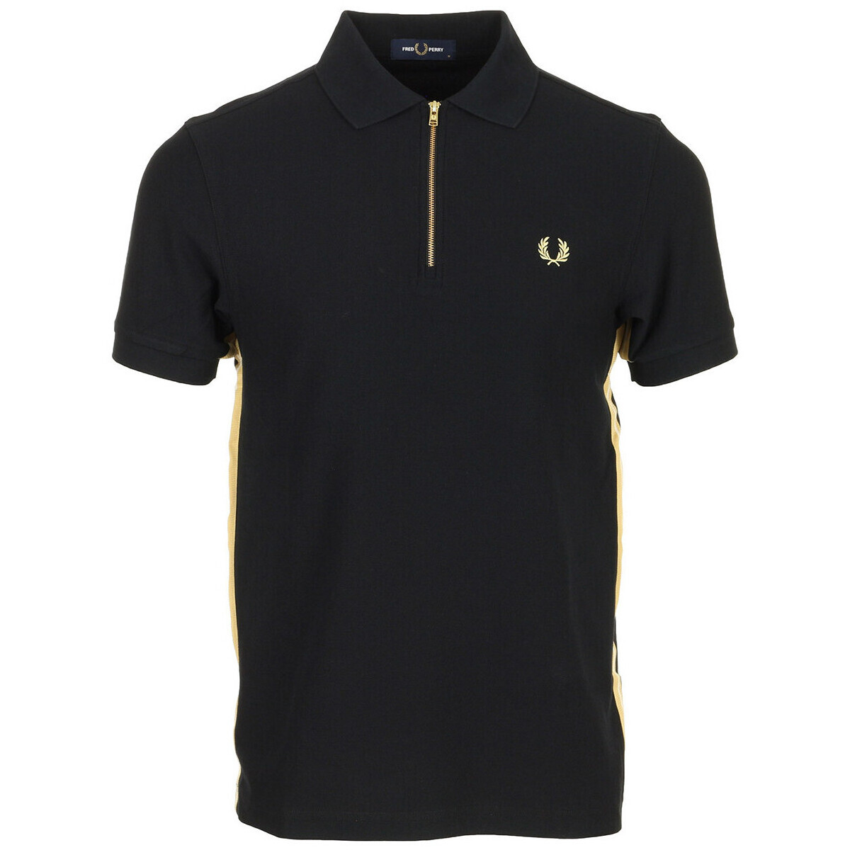 Fred Perry  Stripe Tape Polo Shirt  Černá