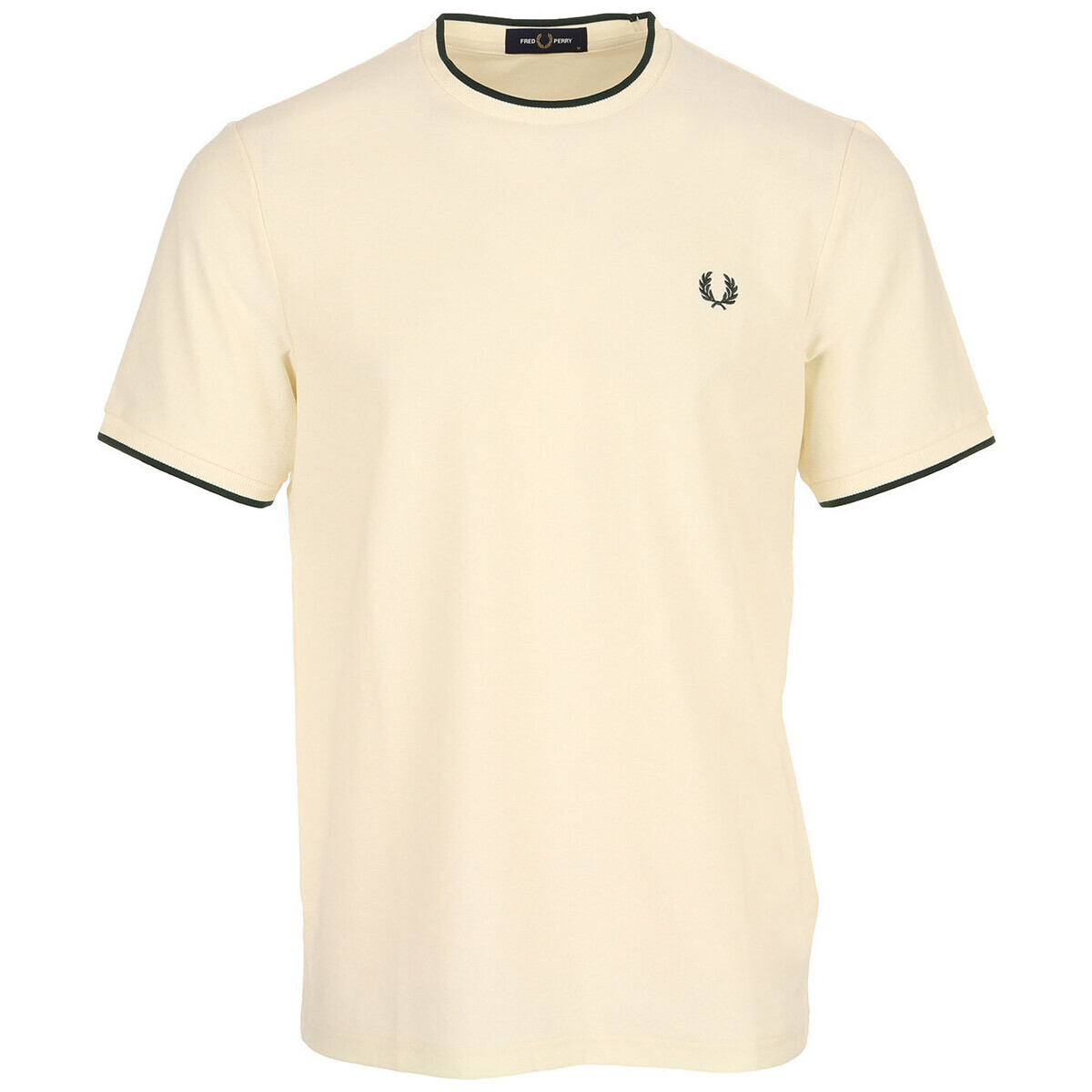 Fred Perry  Trim Detail Crepe Pique Tshirt