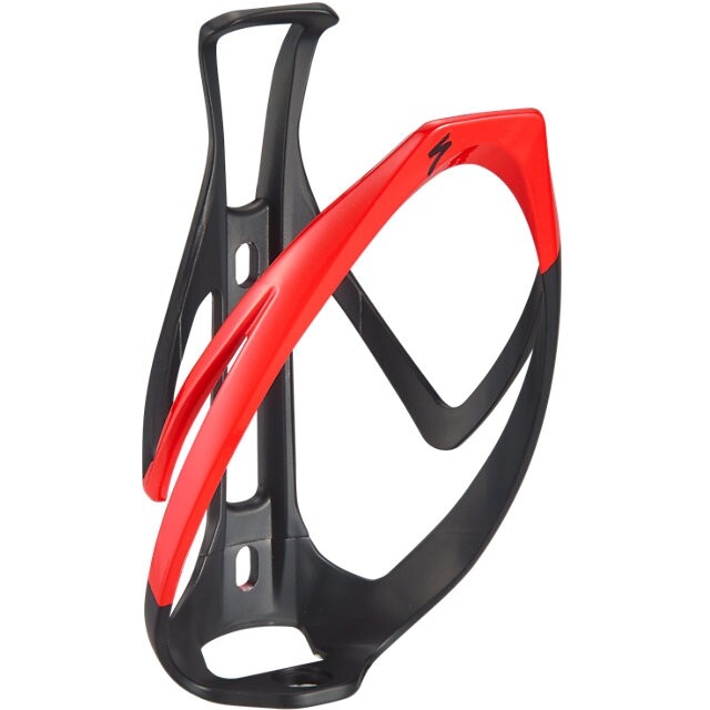 Košík na lahev Specialized Rib Cage II - matte black/flo red