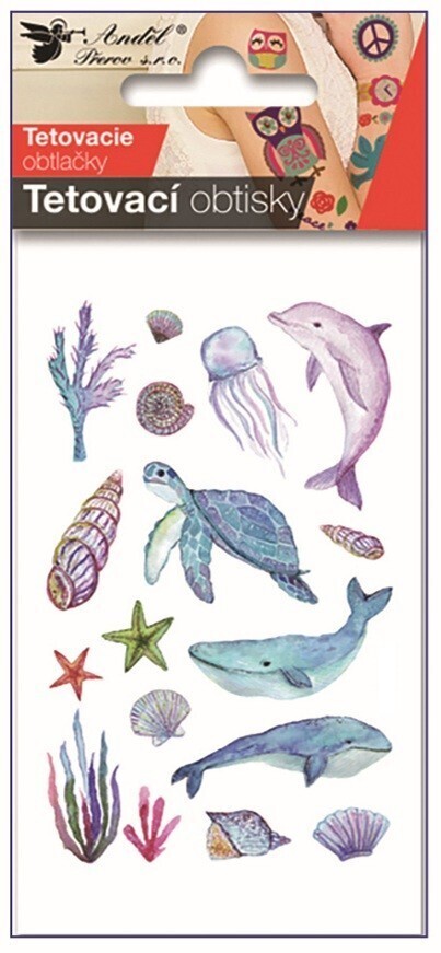 Anděl Tetovací obtisky - moře - 10,5 x 6 cm - 16054
