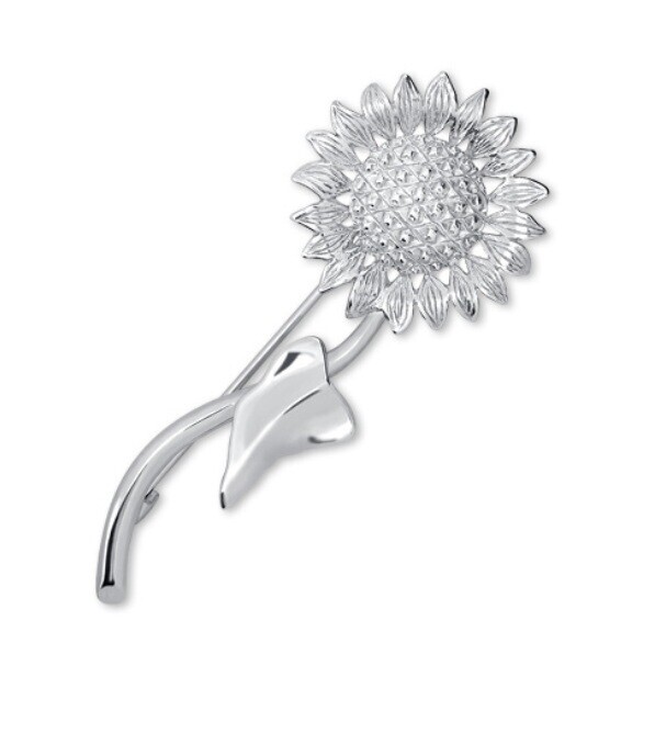 Soliter Krásná stříbrná brož Slunečnice 451 001 00428 04