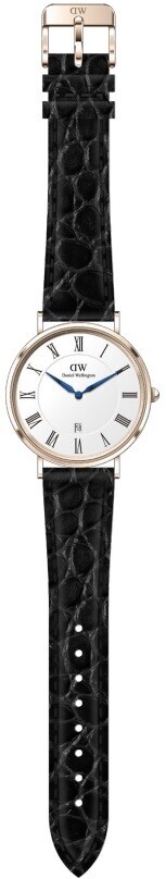 Daniel Wellington Classic 40 Roman Numerals Black Croc Belly RG DW00100916