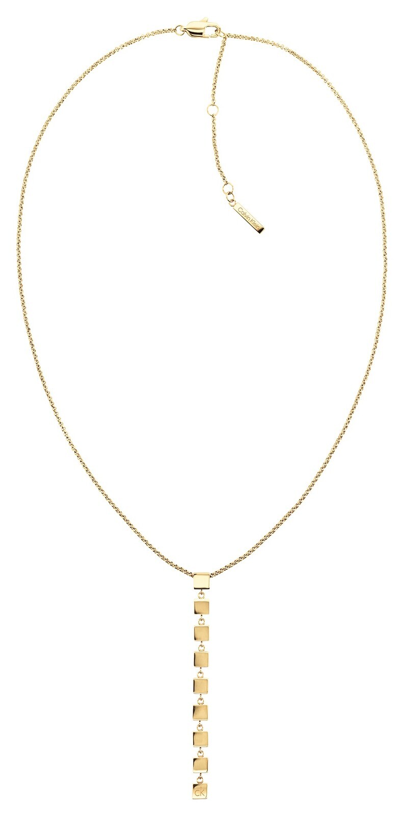 Calvin Klein Půvabný pozlacený náhrdelník Geometric 35000840