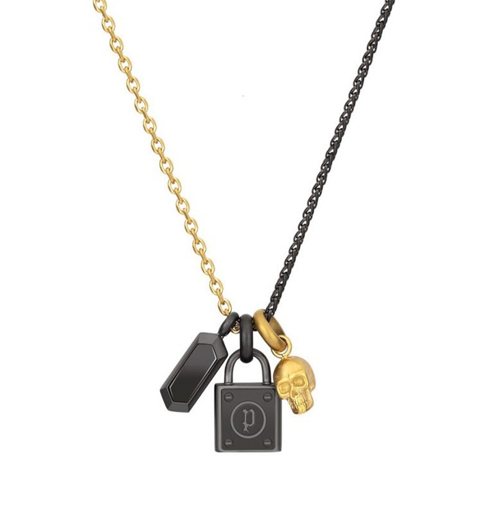 Police Pánský bicolor náhrdelník s přívěsky Rock Rebel PEJGN2009012