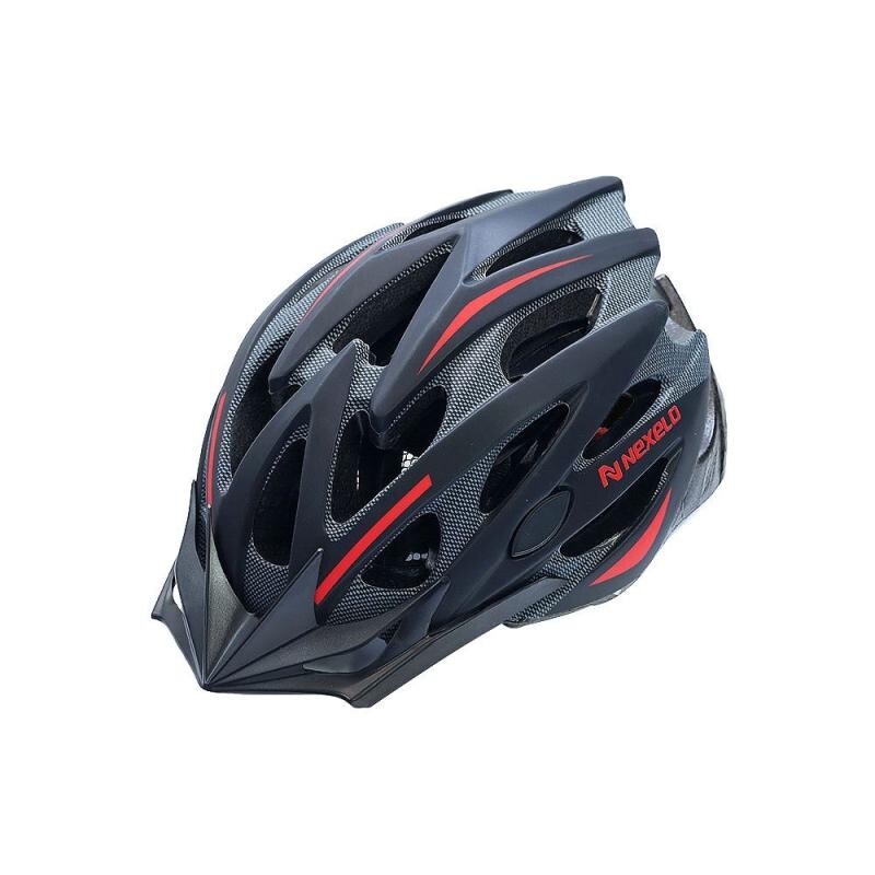 Nexelo Straight Matt černo červená přilba