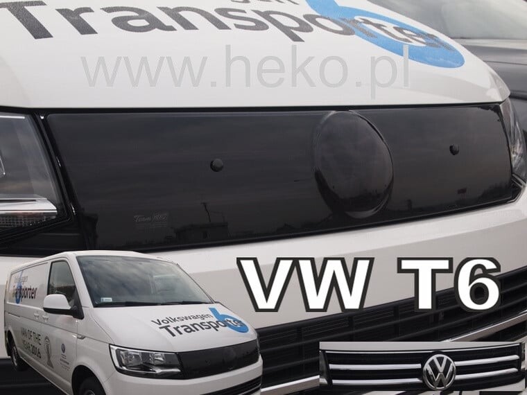 Zimní clona chladiče VW Transporter T6 / Caravelle 2015-2021 (horní, chromová maska, II. jakost)