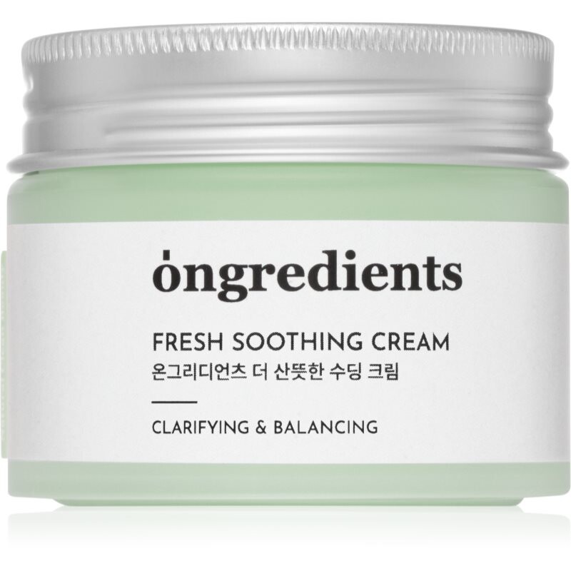 Ongredients Fresh Soothing Cream lehký hydratační gelový krém 50 ml