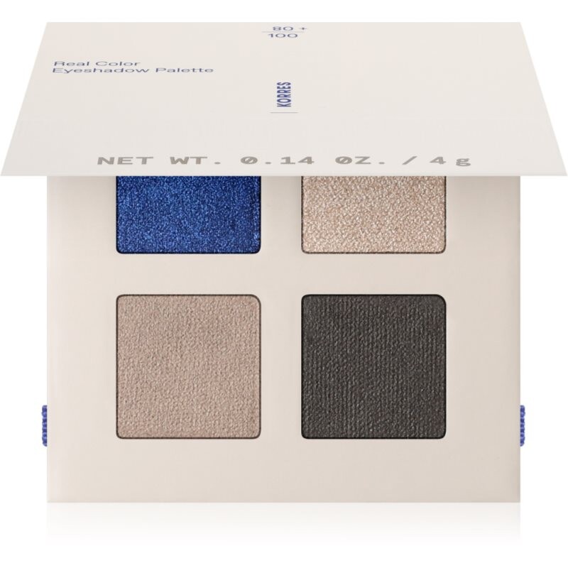 Korres Real Color Natural Palette paletka očních stínů odstín 02 Smokey Sea 4 g