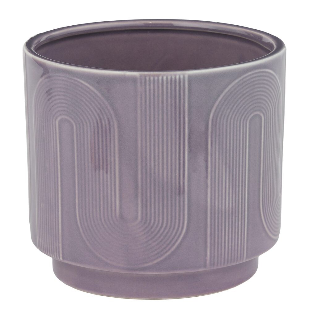 CURVES Květináč 15 cm - fialová