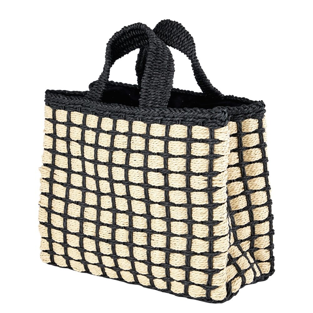 SAN REMO Taška - černá/přírodní