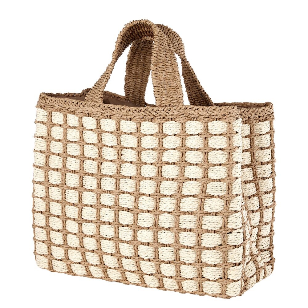 SAN REMO Taška - béžová/přírodní