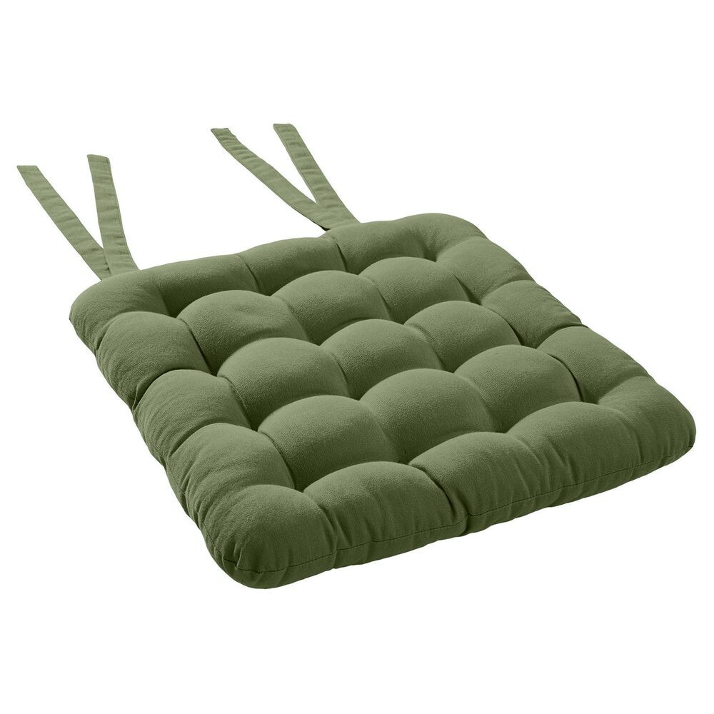 SOLID Podsedák se šňůrkami 35 x 37 cm - olivová