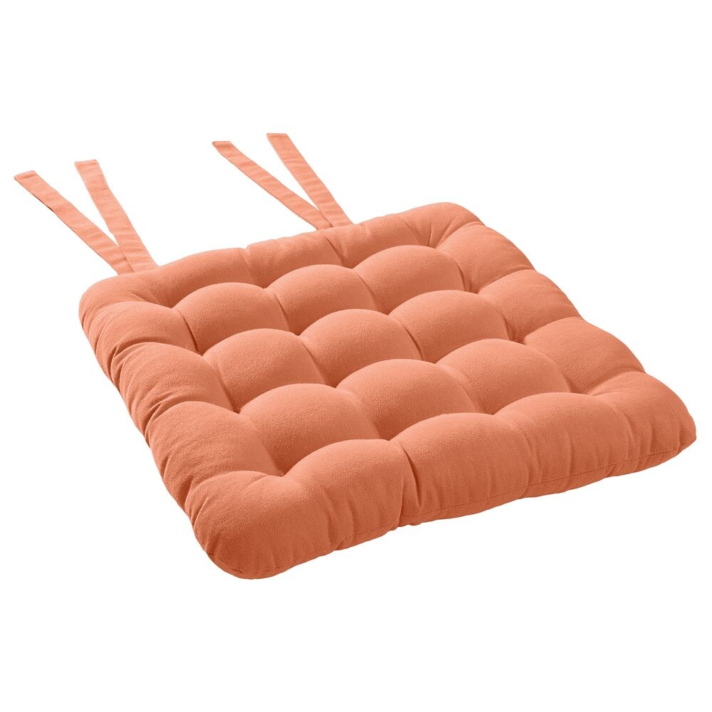 SOLID Podsedák se šňůrkami 35 x 37 cm - oranžová