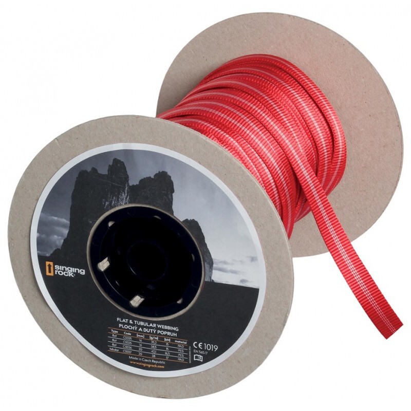 Singing Rock 20 mm 120cm Červená