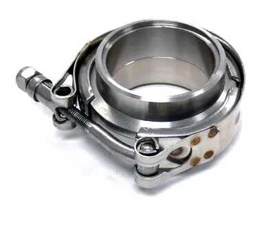 HPP V-band set 45mm (1.75 palce) - spona + příruby s auto zámkem nerez