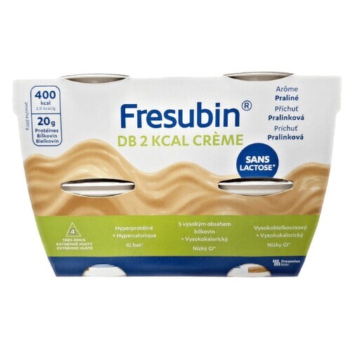 FRESUBIN DB 2 kcal Creme Pralinka por.sol. 4× 200 g
