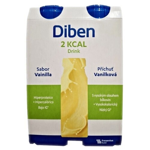 Diben 2 kcal Drink příchuť vanilková por.sol.4x200ml