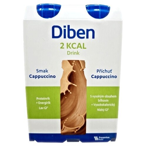 Diben 2 kcal Drink příchuť cappuccino por.sol.4x200ml