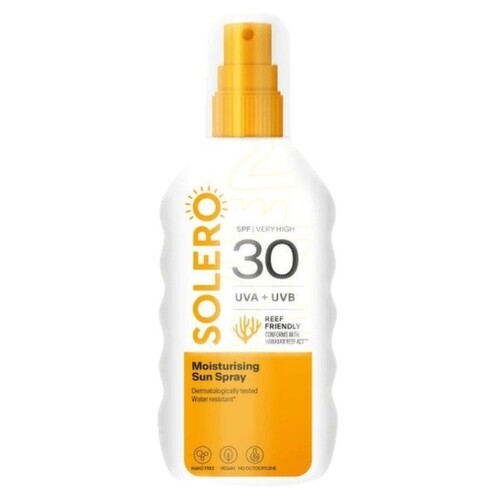 SOLERO Hydratační sprej na opalování SPF30 200ml