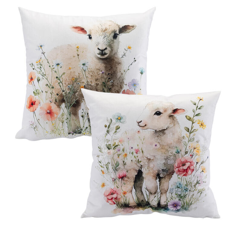 Sada 2 ks povlaků na polštářky BERÁNCI 40 x 40 cm