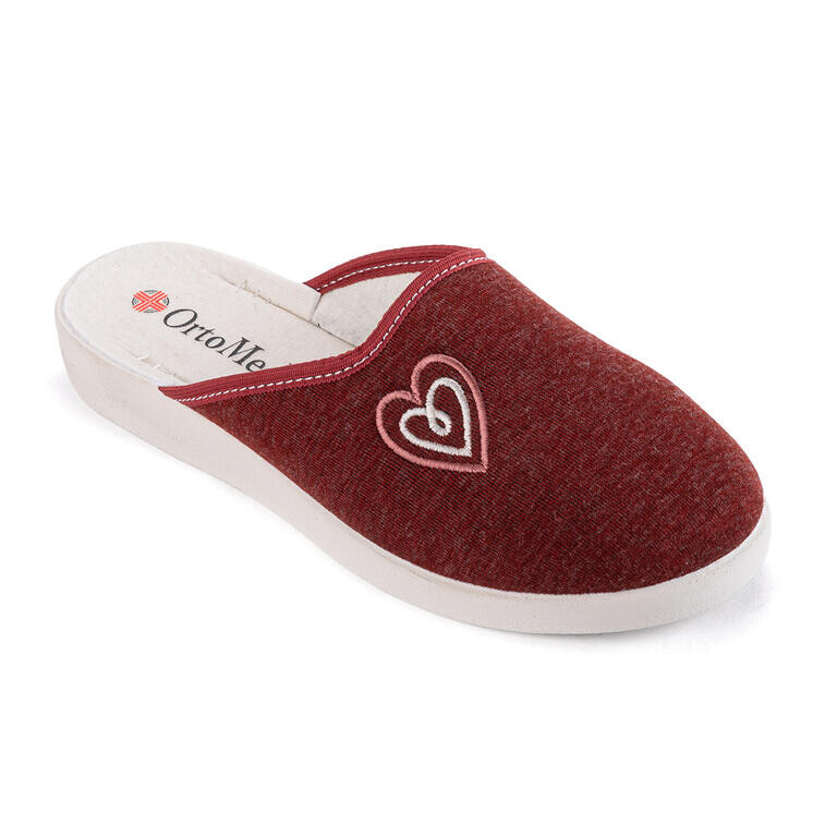 Dámské domácí ortopedické pantofle s výšivkou srdce vel. 37