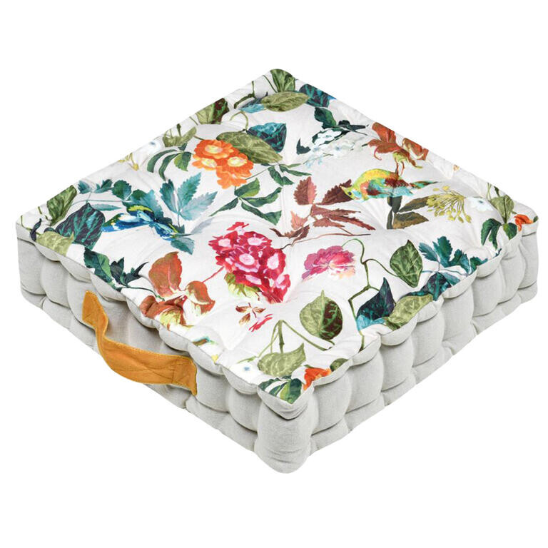 Sedací polštář na zem EMMY květinová