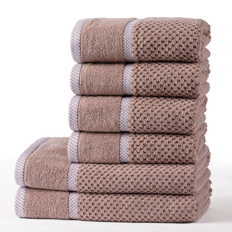 Sada froté ručníků a osušek MODENA latté 6 ks