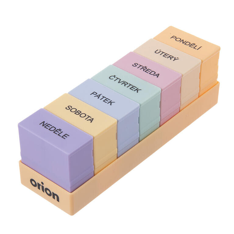 Organizér na léky týdenní, 4 sekce