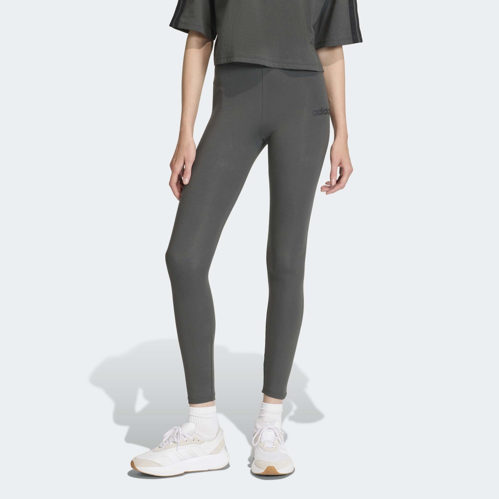 adidas Essentials LINEAR COTTON Leggings S