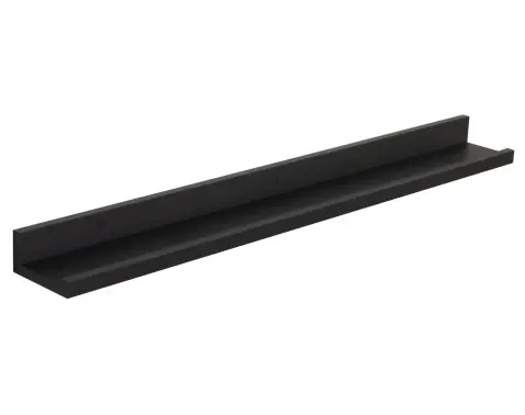 Police na zeď Larisa, 80 cm, černá