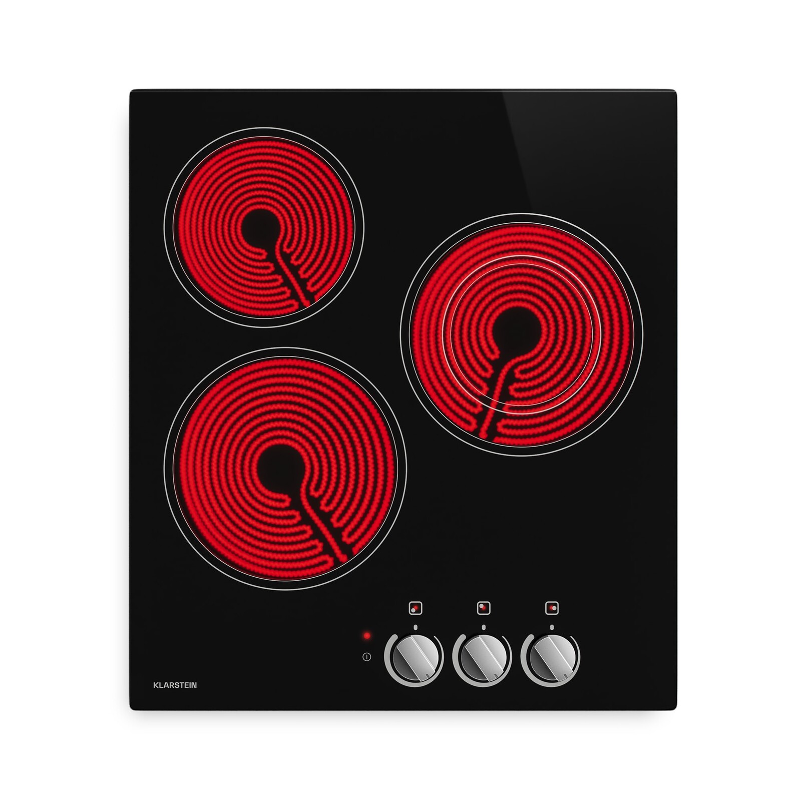 Klarstein EasyCook sklokeramická varná doska | 3 varné zóny | 4700 W | 11 úrovní výkonu | 45 cm
