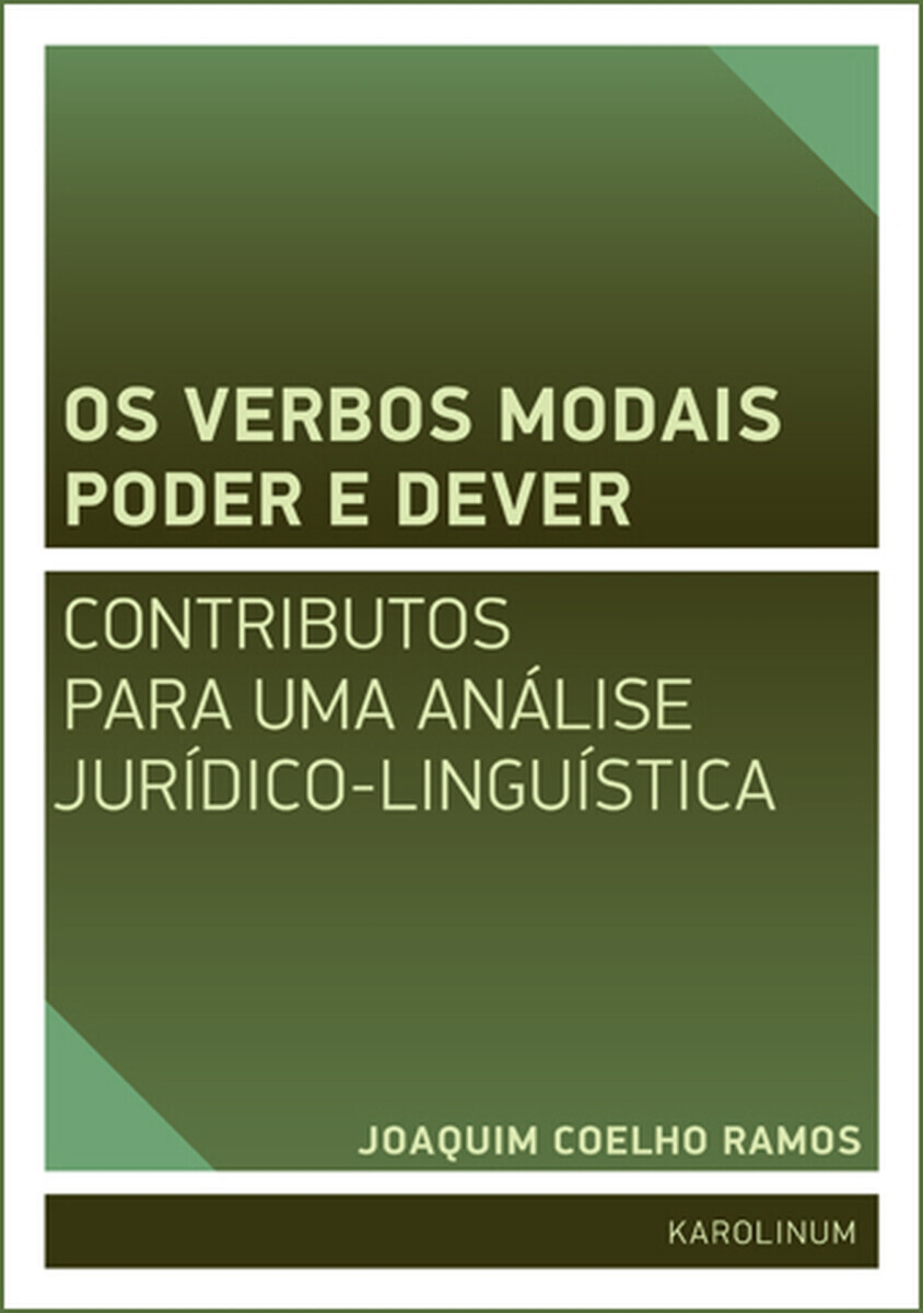 Os verbos modais poder e dever - Joaquim José de Sousa Coelho Ramos