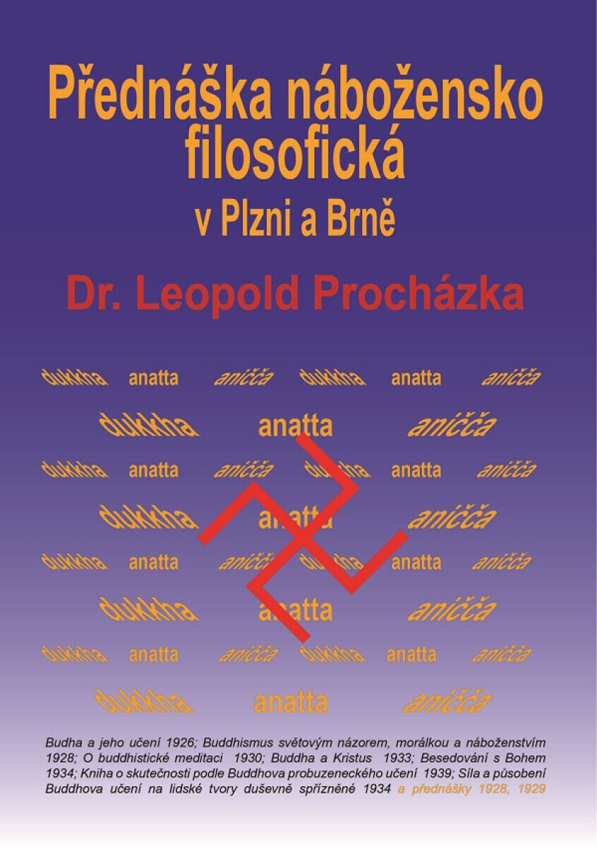 Přednáška nábožensko-filosofická v Plzni a Brně - Leopold Procházka