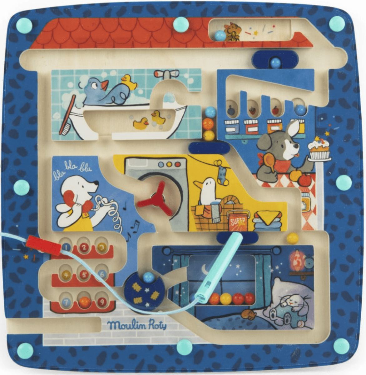 Magnetický labyrint Puce & Pilou - -