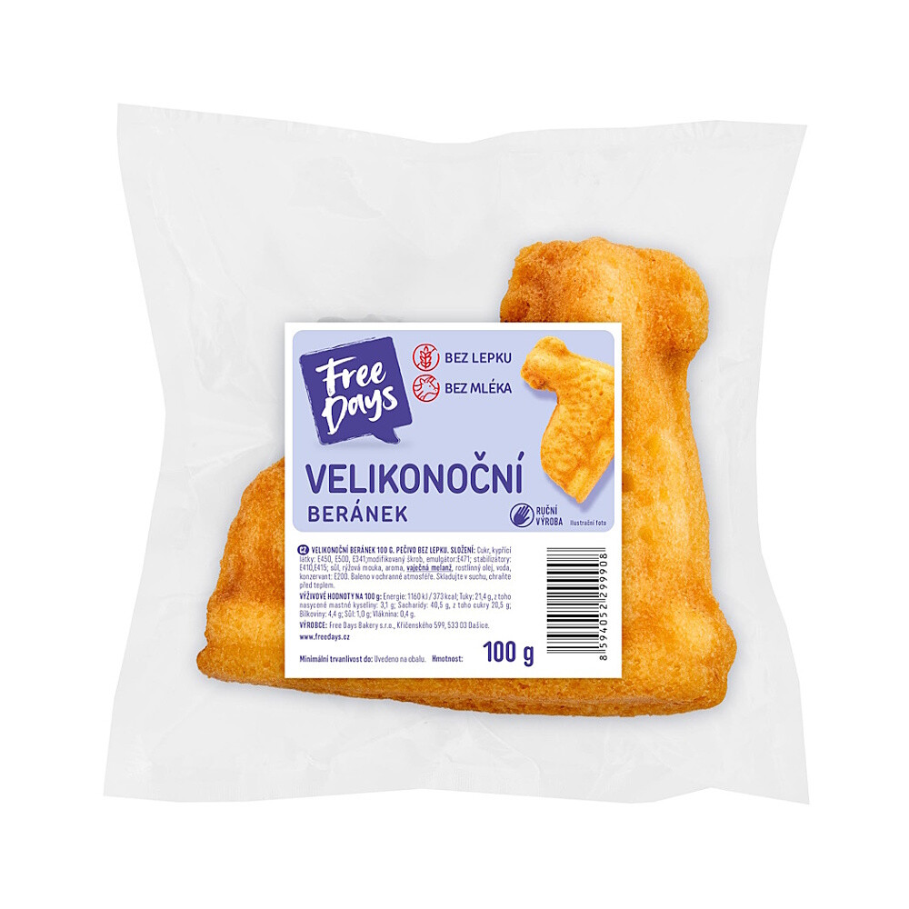 FREE DAYS Velikonoční beránek bez lepku 100 g