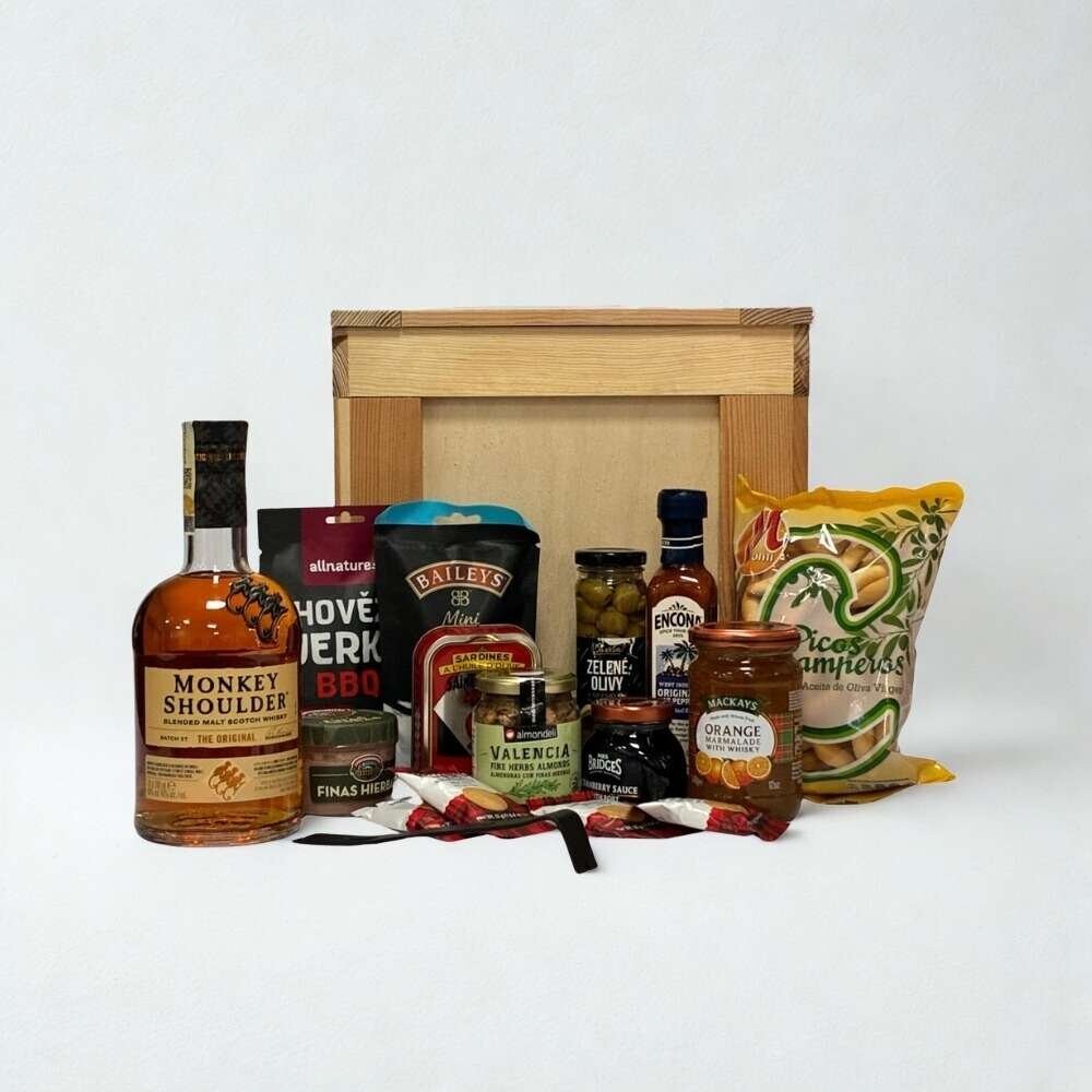 Dárková Bedna s Alkoholem - Monkey Shoulder 0,7l 40% + Páčidlo