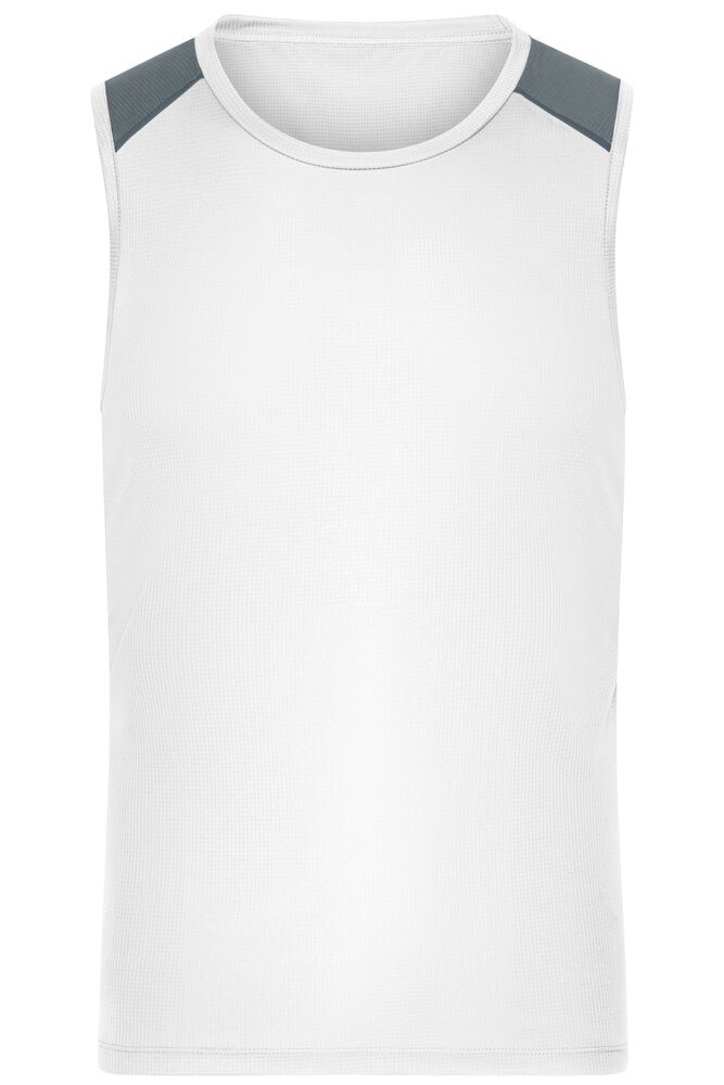 James and Nicholson Pánské běžecké tílko JN1382 - Bílá | 2XL