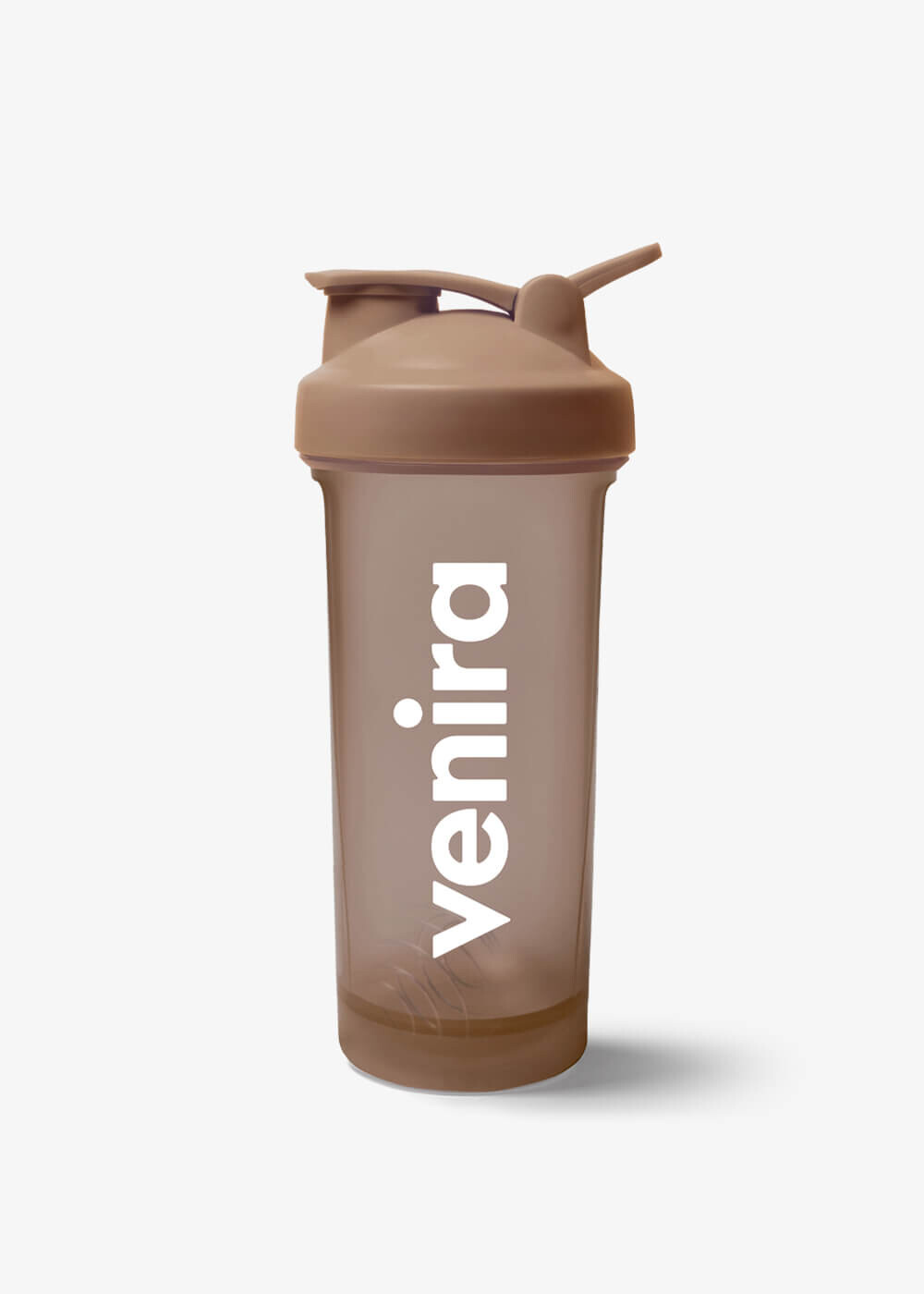 VENIRA shaker PRO s poutkem, tmavě hnědý - 600 ml
