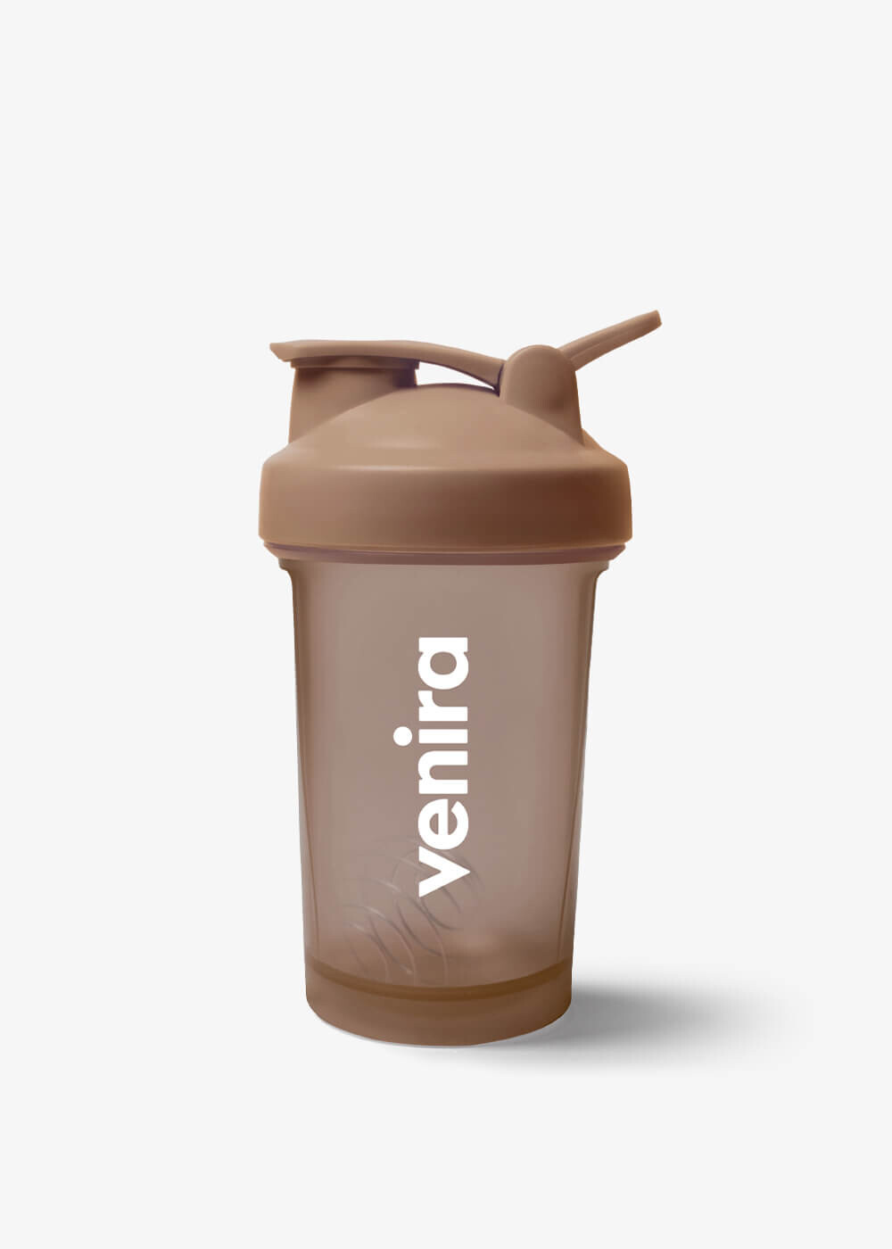 VENIRA shaker PRO s poutkem, tmavě hnědý - 400 ml