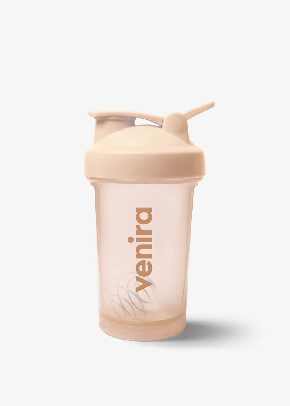 VENIRA shaker PRO s poutkem, béžový - 400 ml