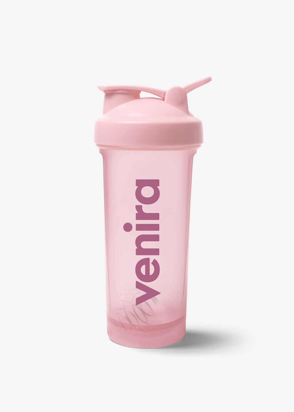 VENIRA shaker PRO s poutkem, světle růžový - 600 ml
