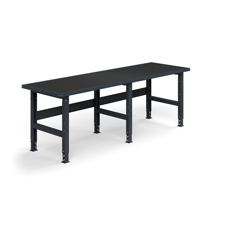 Dílenský stůl TRUST, 2500x760mm, 300 kg, s ochrannou podložkou