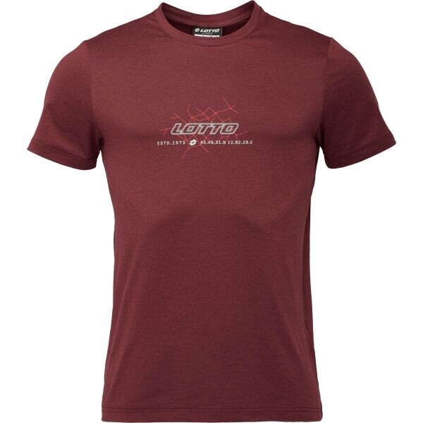 Lotto AHARON Pánské triko, vínová, velikost