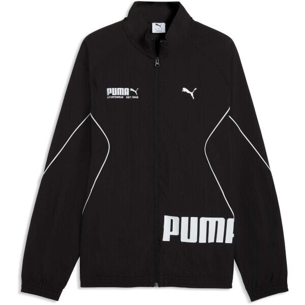 Puma SPORT RELAXED WOVEN JACKET Pánská bunda, černá, velikost