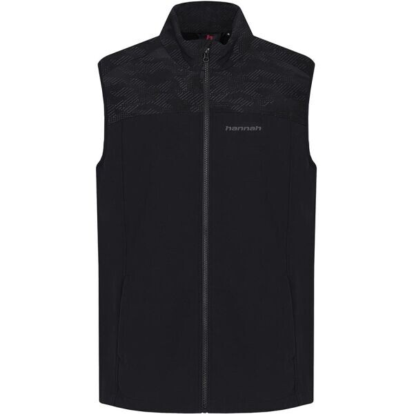 Hannah EDDIE Pánská softshellová vesta, černá, velikost
