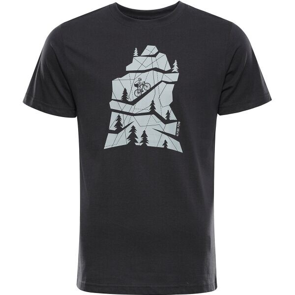 ALPINE PRO NESAD Pánské triko, tmavě šedá, velikost