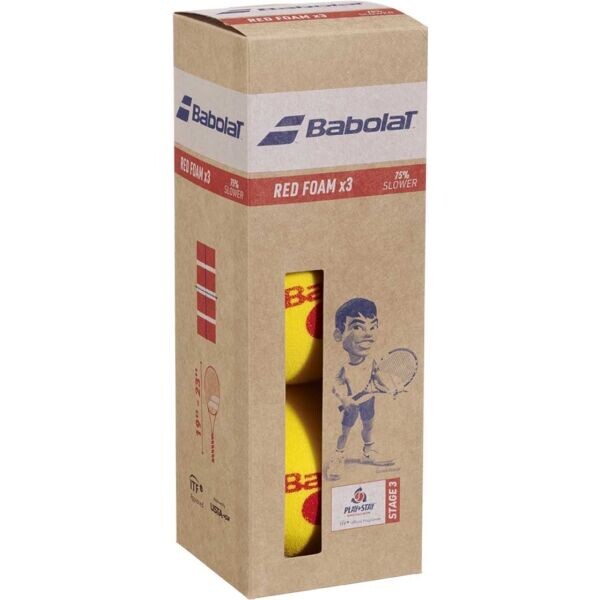 Babolat RED FOAM X3 Tenisové míče, žlutá, velikost