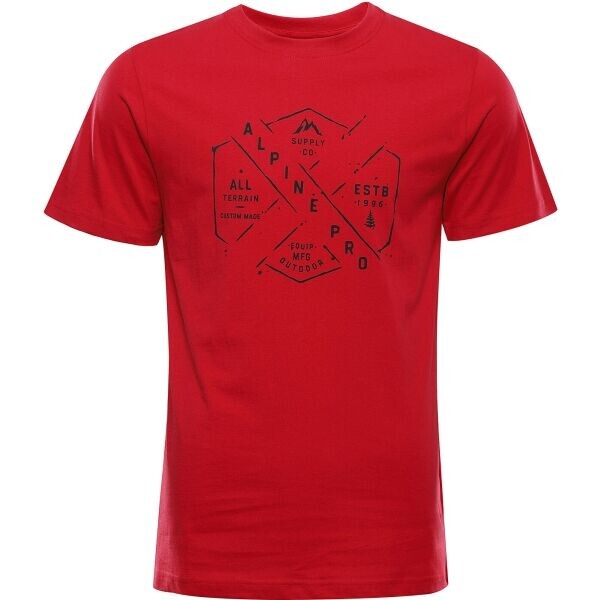 ALPINE PRO NESAD Pánské triko, červená, velikost