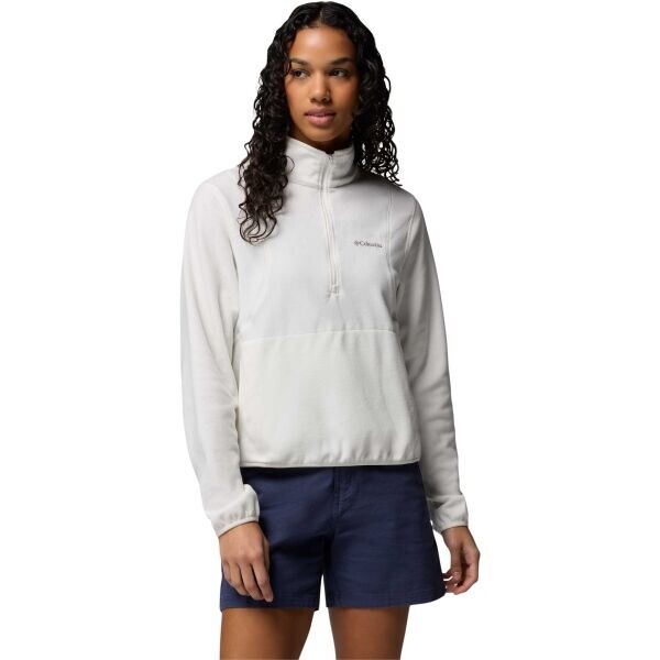 Columbia VITAL VALLEY™ FLEECE HALF ZIP Dámská fleecová mikina, bílá, velikost